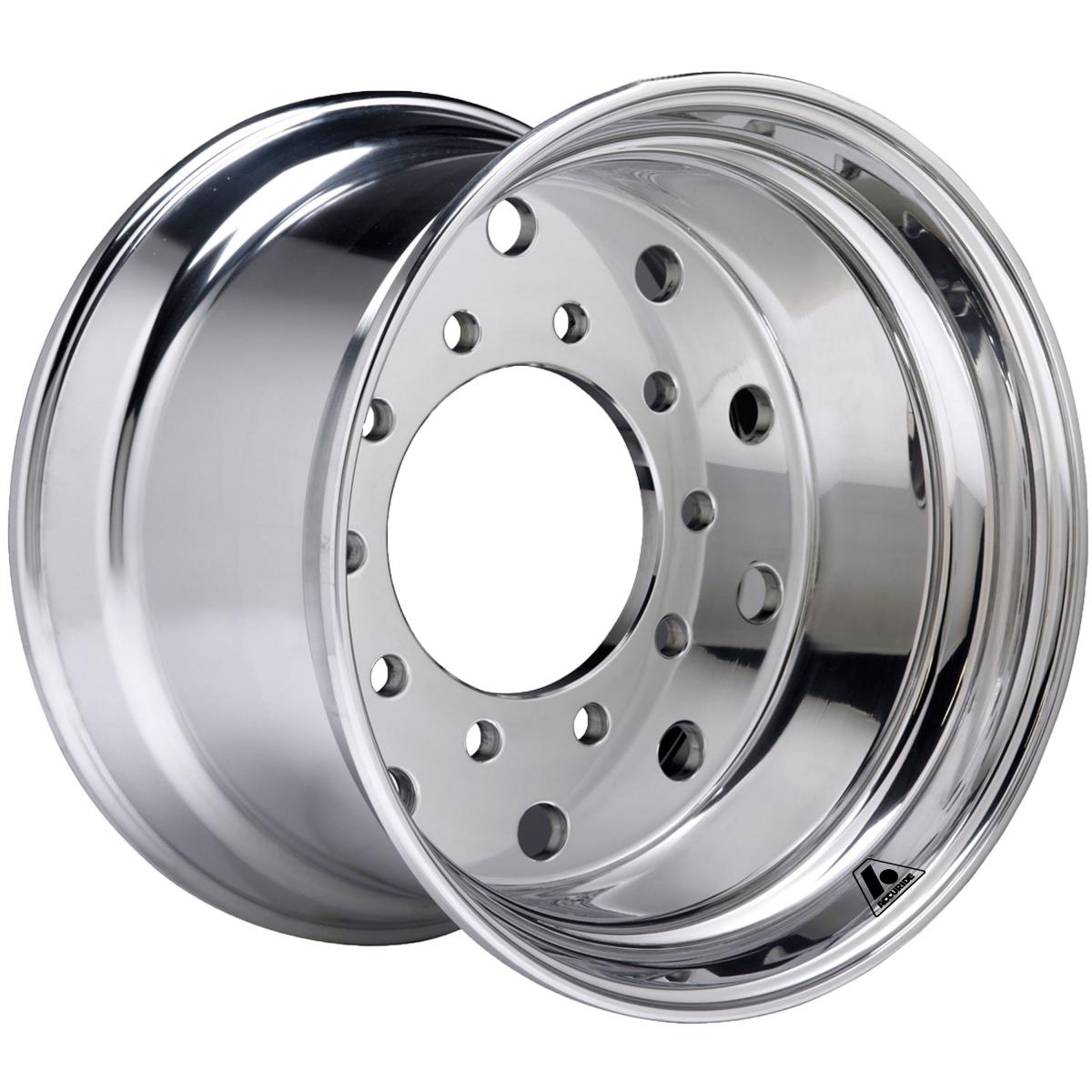 22.5 Accuride Hub Pilot Aluminum Wheel with Standard Polish - 42644SP